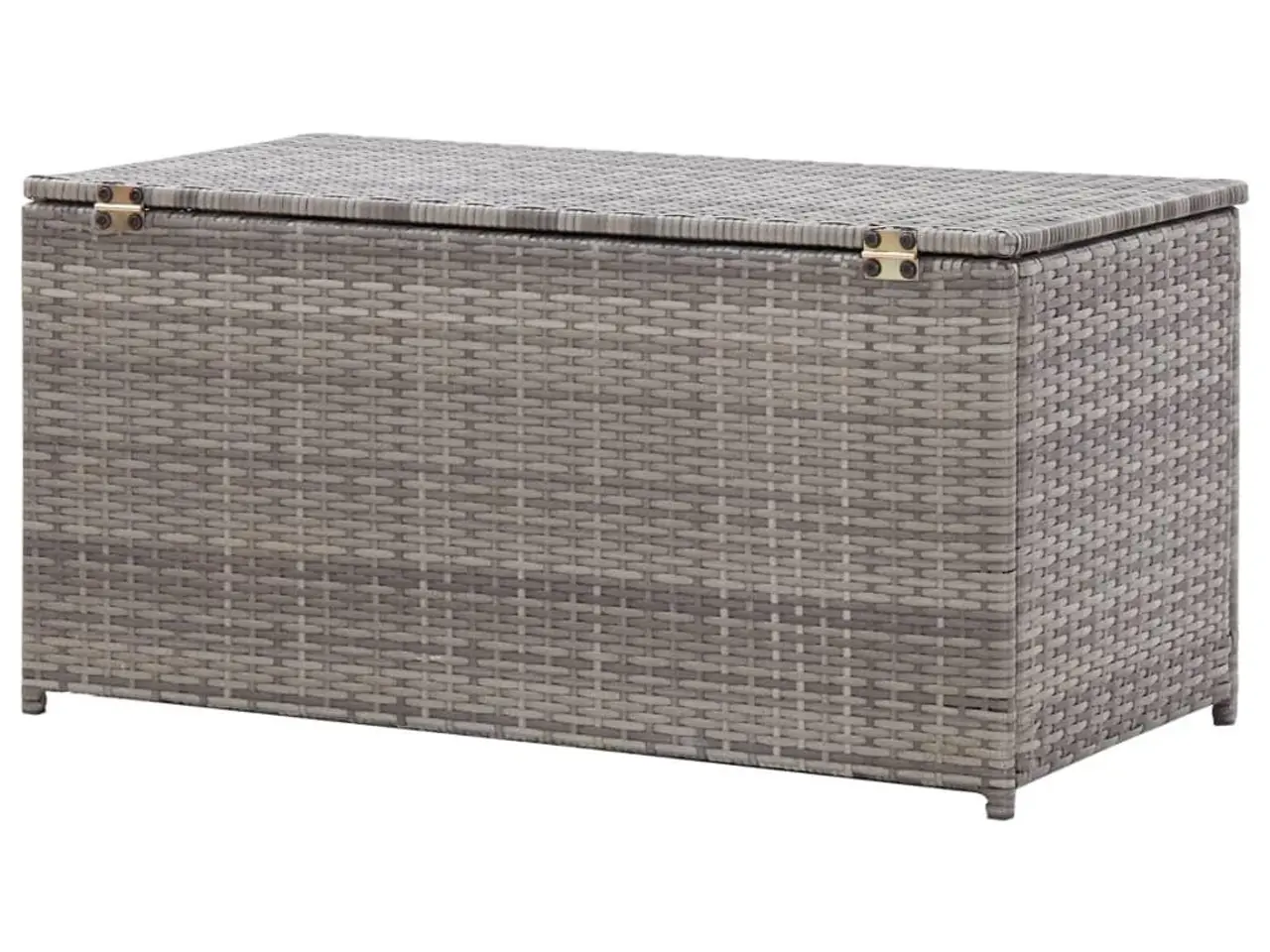Billede 5 - Opbevaringskasse til haven i polyrattan - 100 × 50 × 50 cm, grå