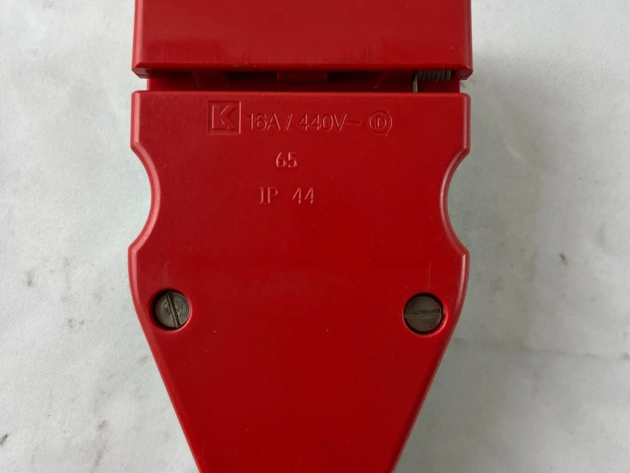 Billede 3 - Lauritz Knudsen LK 16A 440V IP44 Plug stik Red