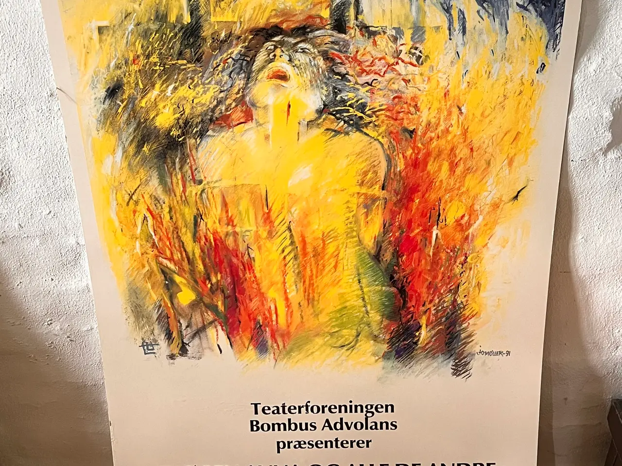 Billede 1 - Original teaterplakat fra 1991 – “Skøgen Anna og a