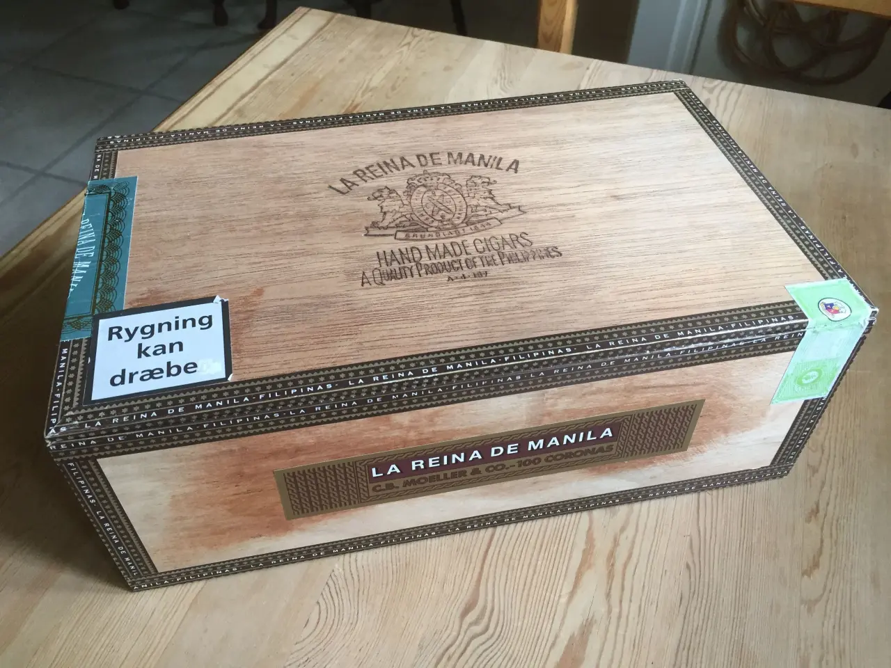 Billede 1 - Kæmpe stor cigarkasse i træ