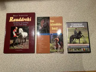 2 hestebøger og 1 DVD