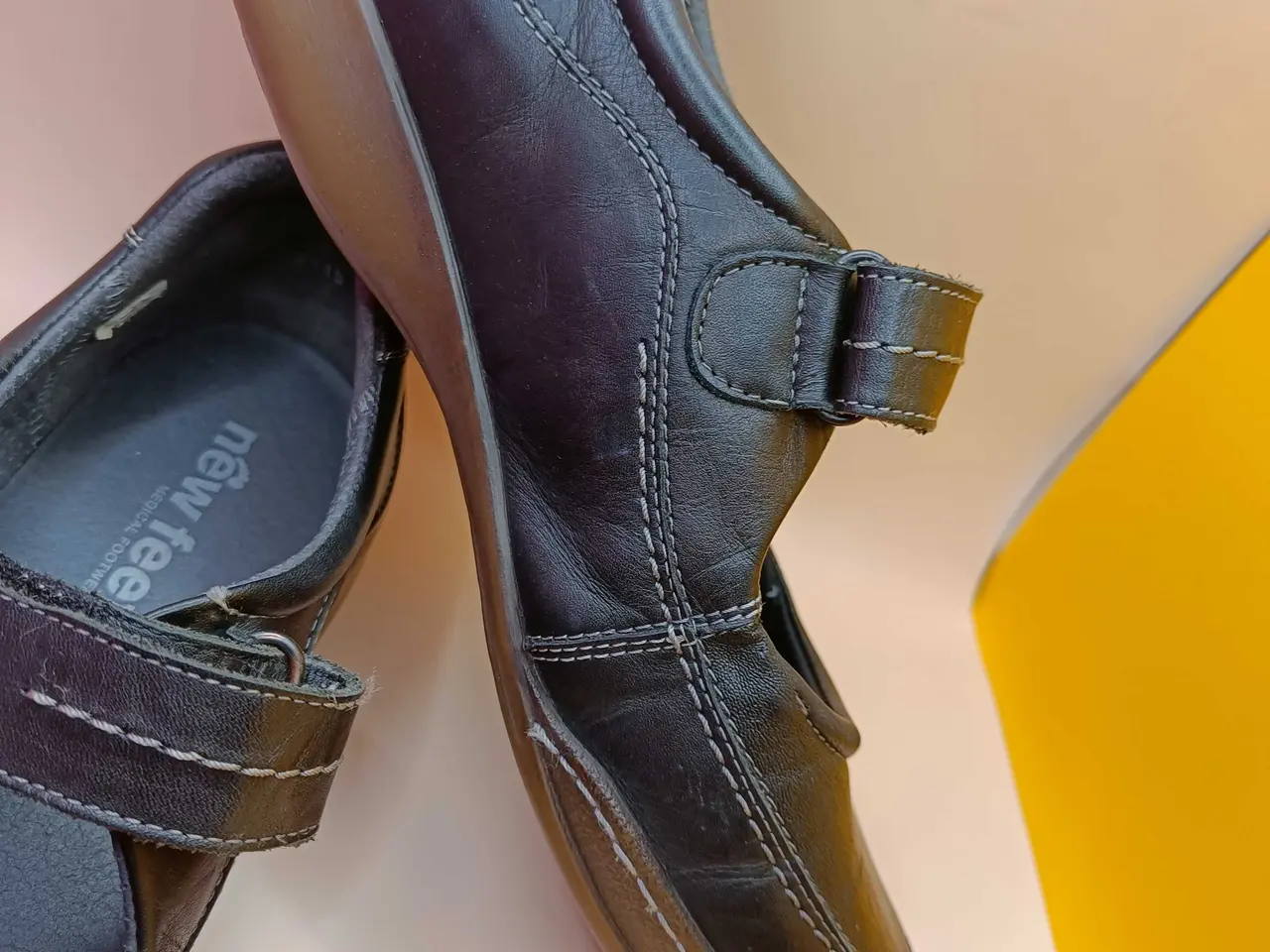 Billede 9 - New Feet sort læder sko 41str