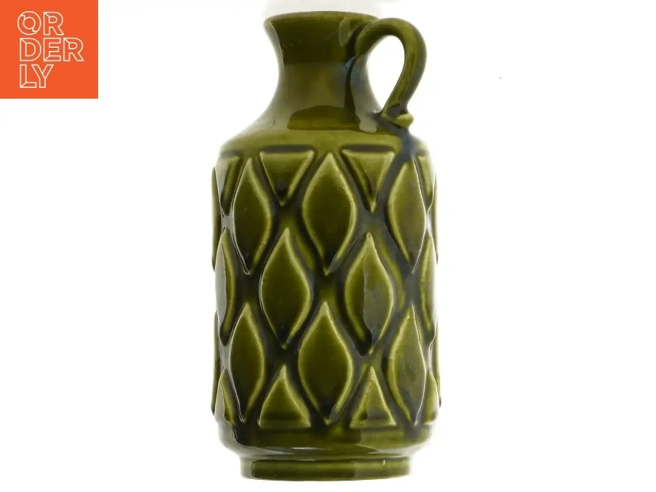 Billede 3 - Grøn keramik vase, 1541/18 (str. 18 cm)