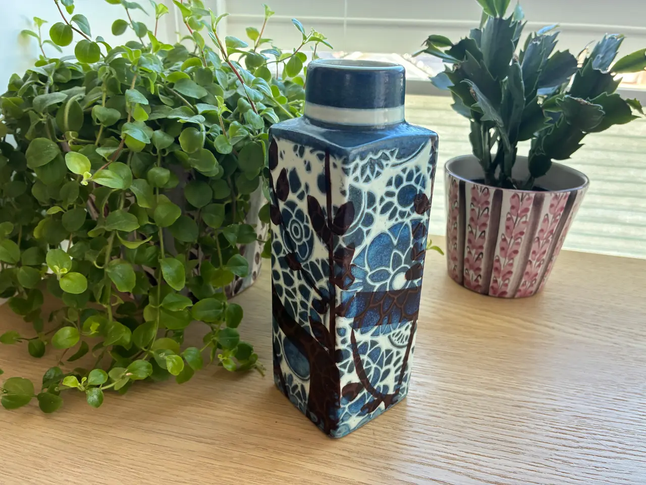 Billede 1 - Baca firkantet vase - 19 cm - Royal Copenhagen