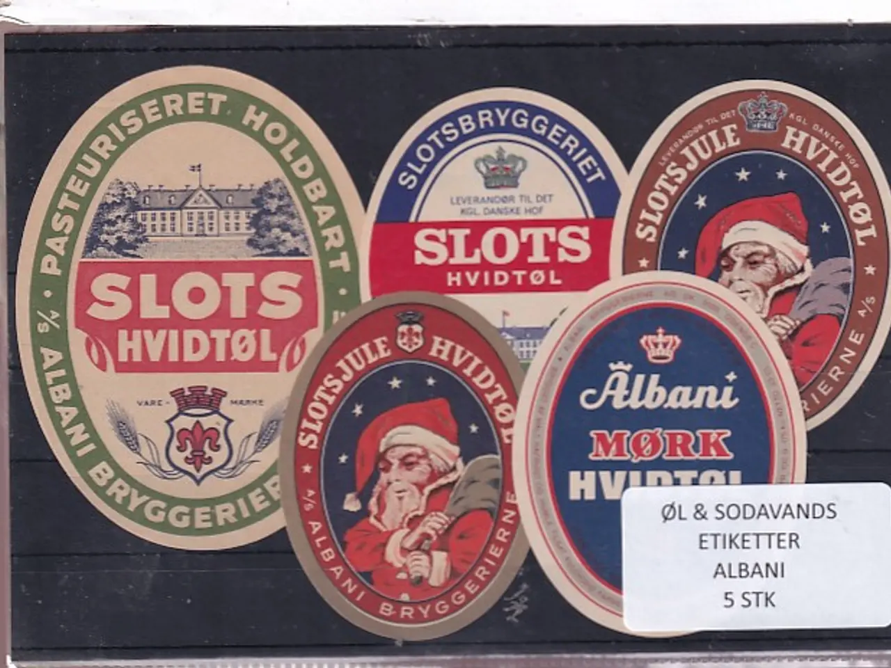 Billede 1 - Øl og Sodavands Etiketter - Albani - Odense - 5 Stk.