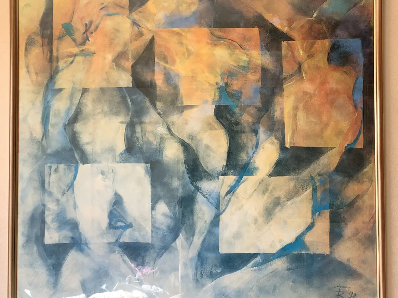 Billede 1 - Erotisk kunst - Stor kunstplakat i eksklusiv ramme
