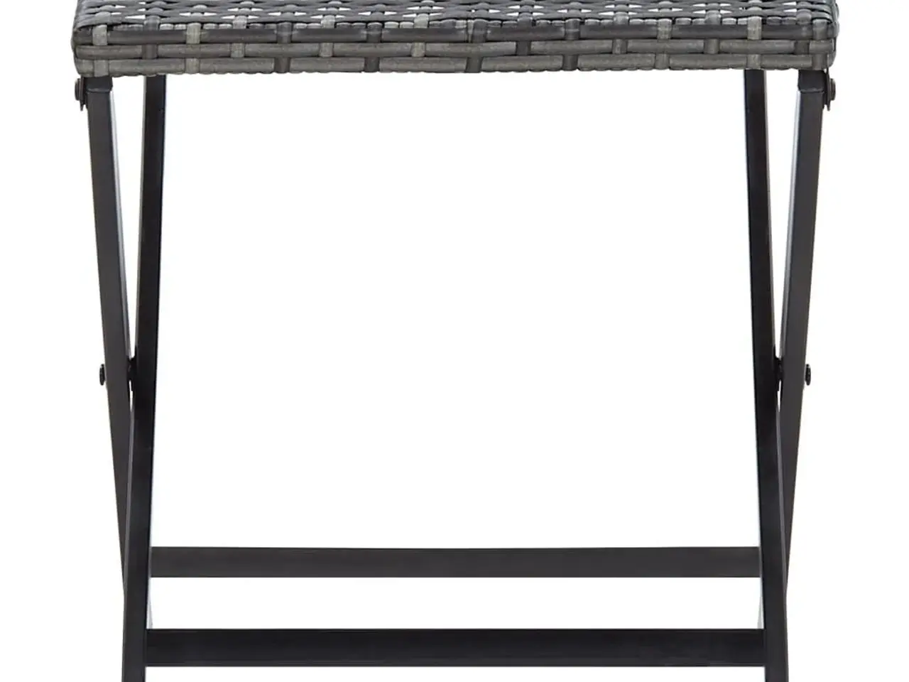 Billede 2 - Foldbar taburet polyrattan grå