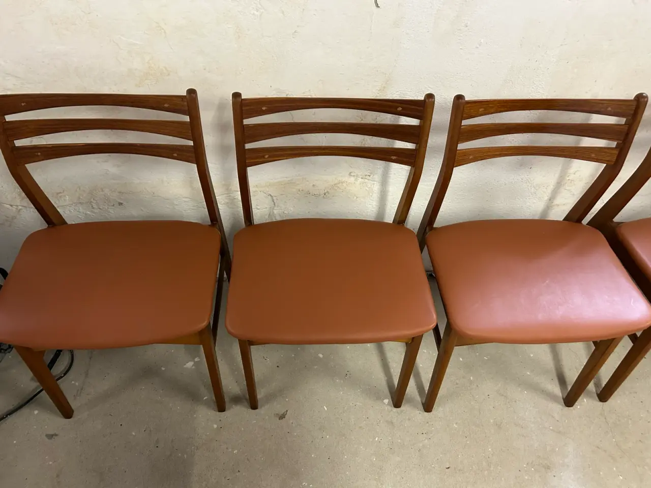 Billede 3 - 6 vintage spisebordsstole i teaktræ – 1960’er / He