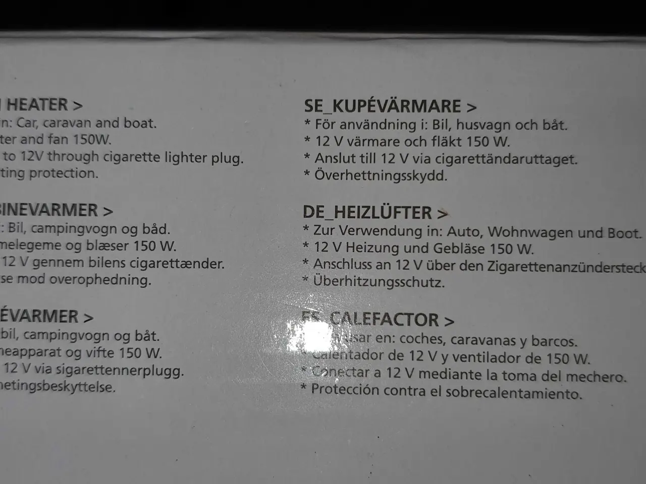 Billede 1 - Kabine varme blæser.