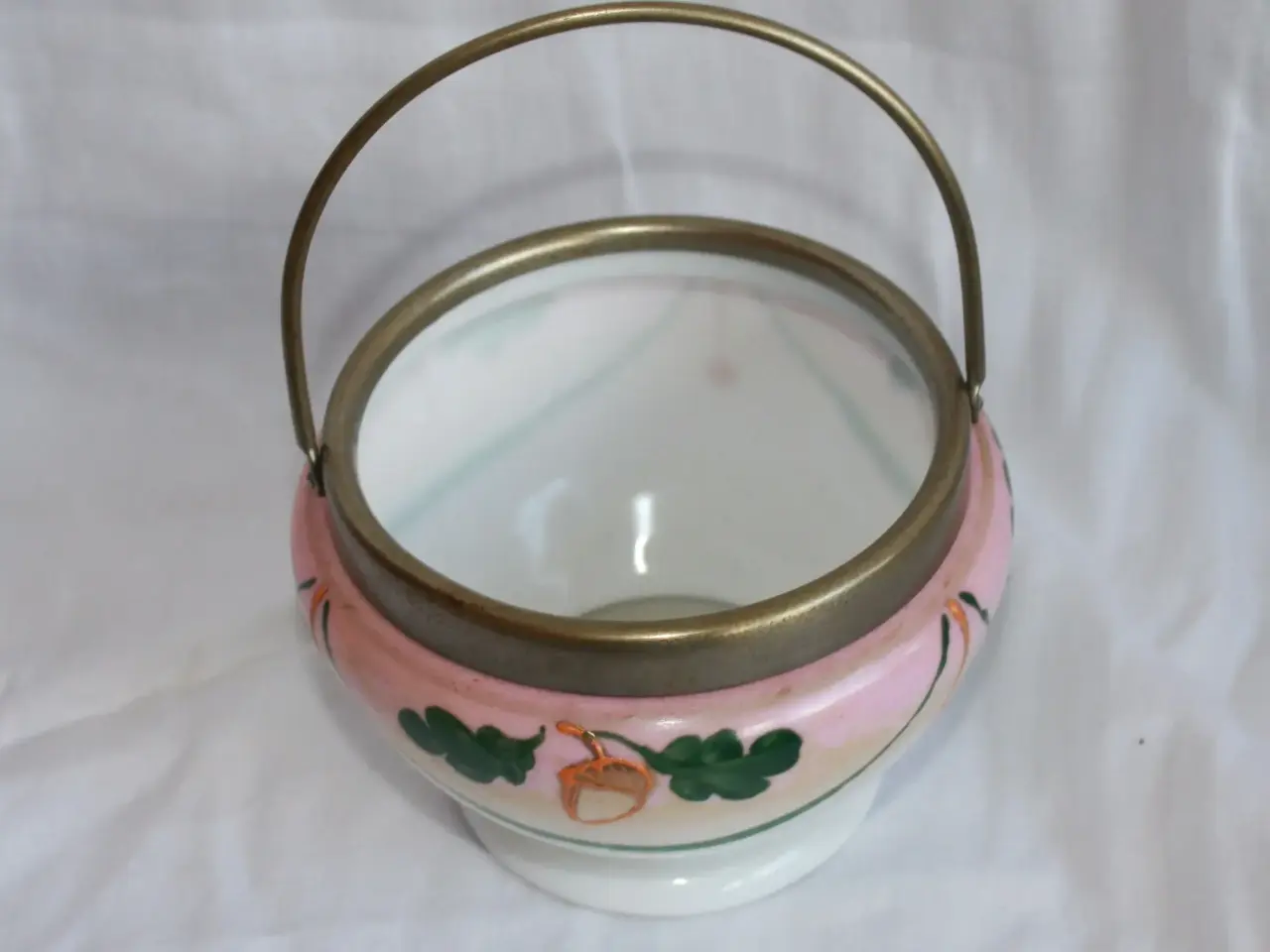 Billede 2 - Sukkerskål af opaline glas