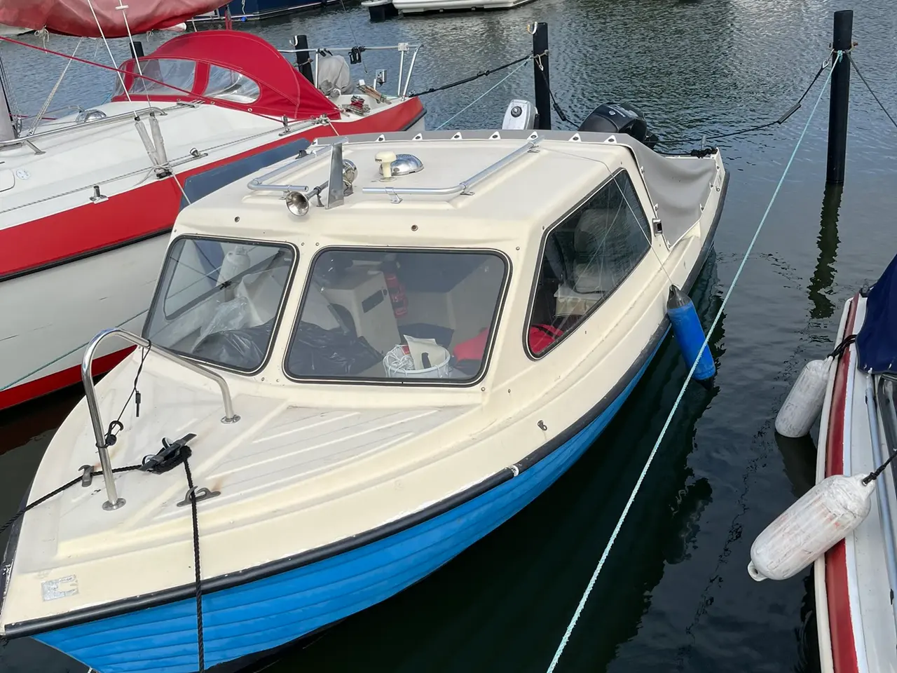 Billede 2 - Ny Mercury ( kun kørt 20 timer) Ryds 19 fods båd