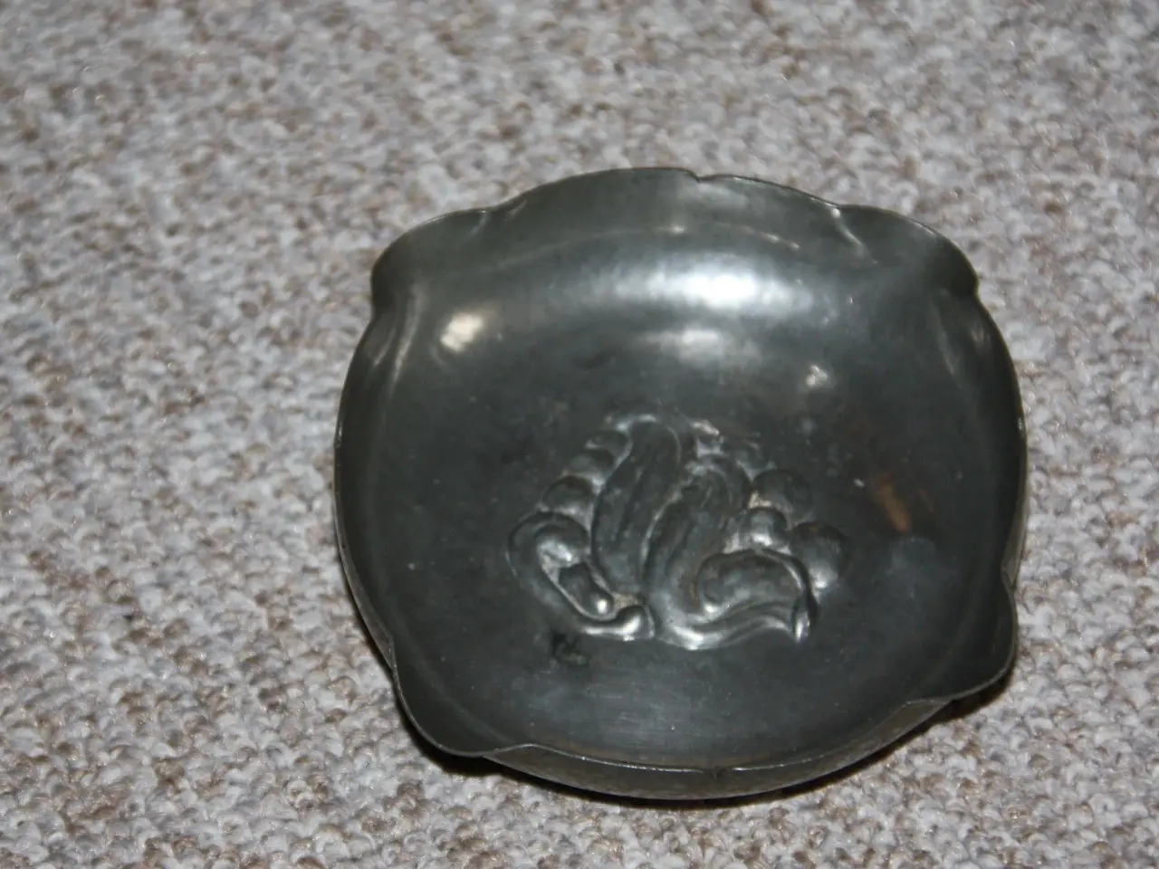 Billede 2 - Alfenide tin skål 11,5 cm x 11 cm
