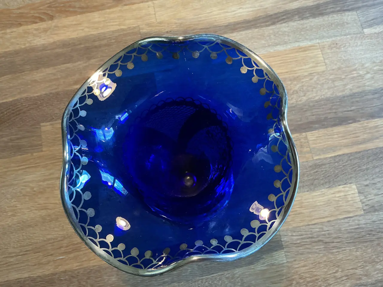 Billede 2 - Venetiansk Art deco vase med ægte sølv.