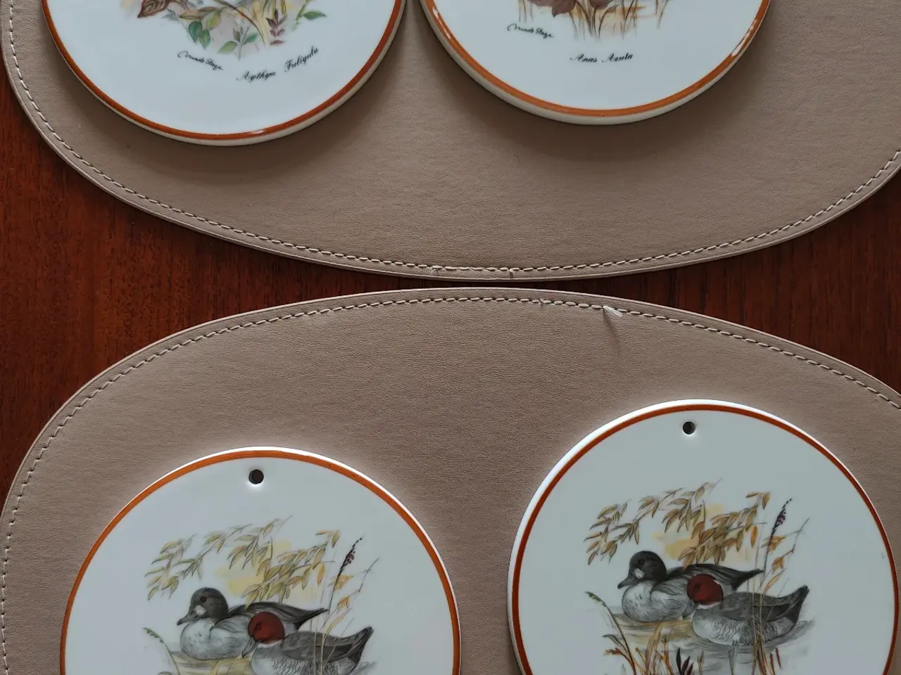 Billede 2 - Mads Stage platter med fuglemotiver 10 stk.