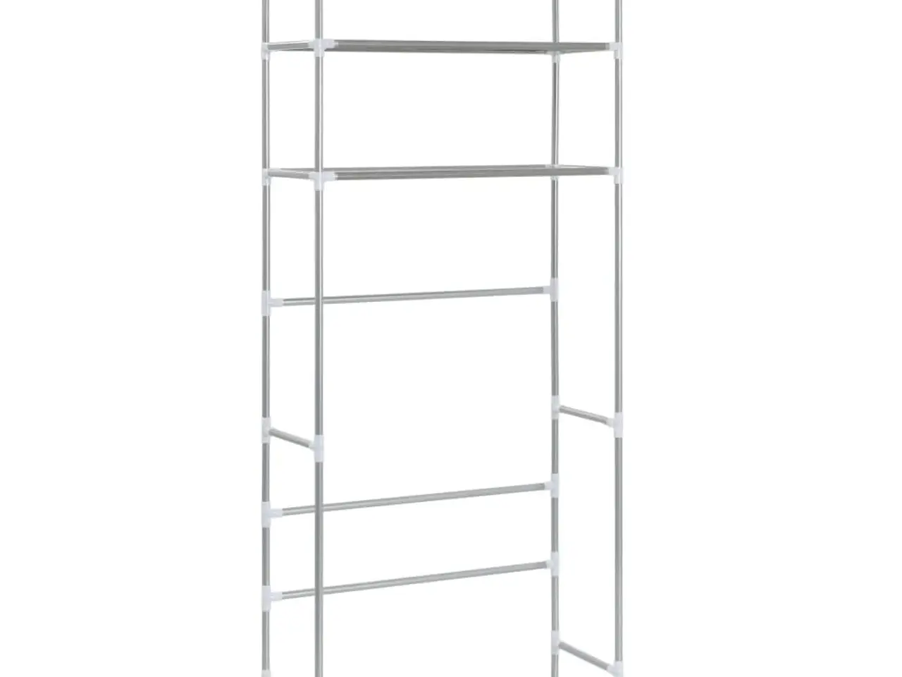 Billede 4 - Opbevaringsstativ med 3 hylder 69x28x169 cm sølvfarvet