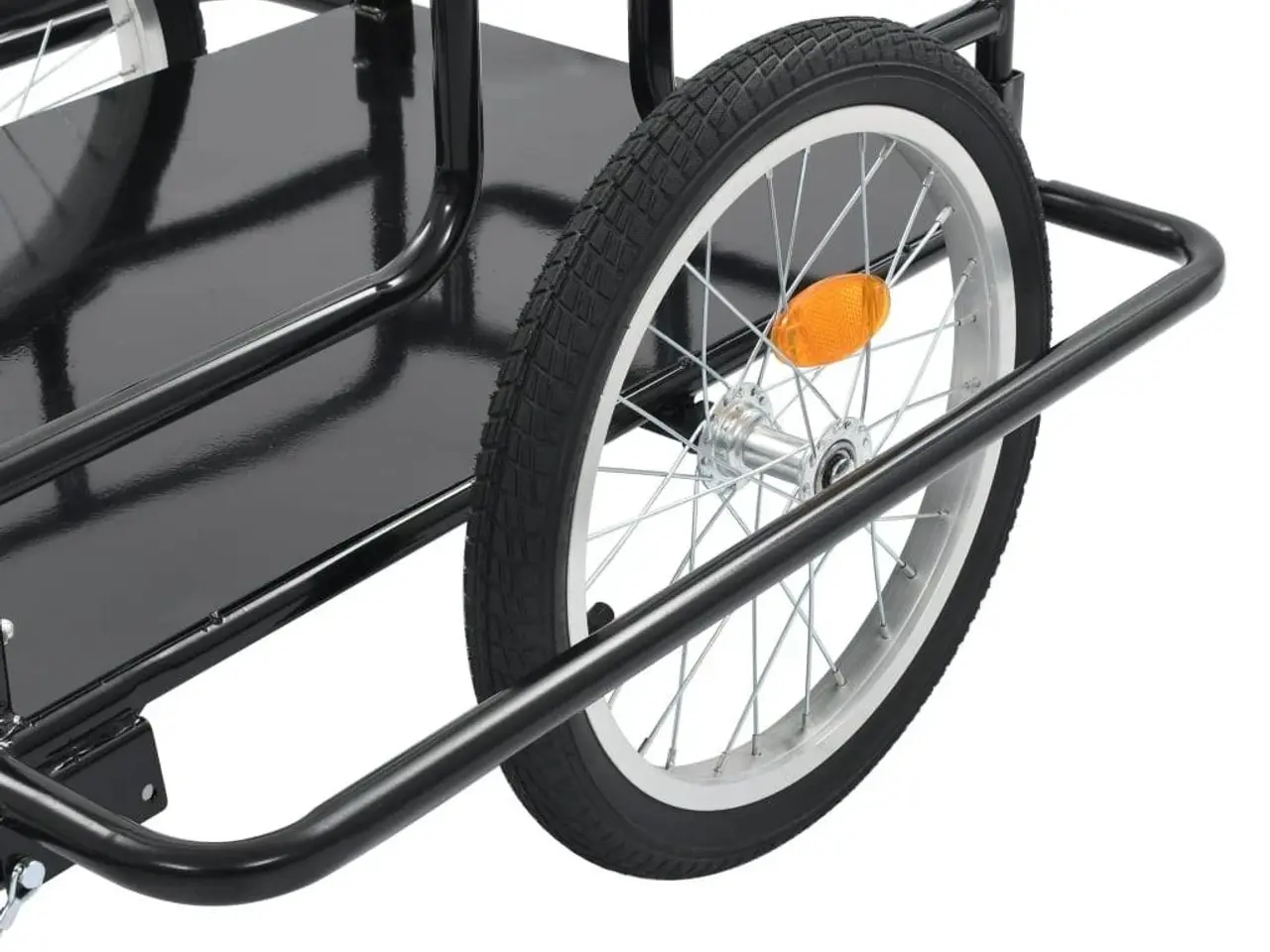 Billede 8 - Cykelanhænger 130 × 73 × 48,5 cm - stål, sort