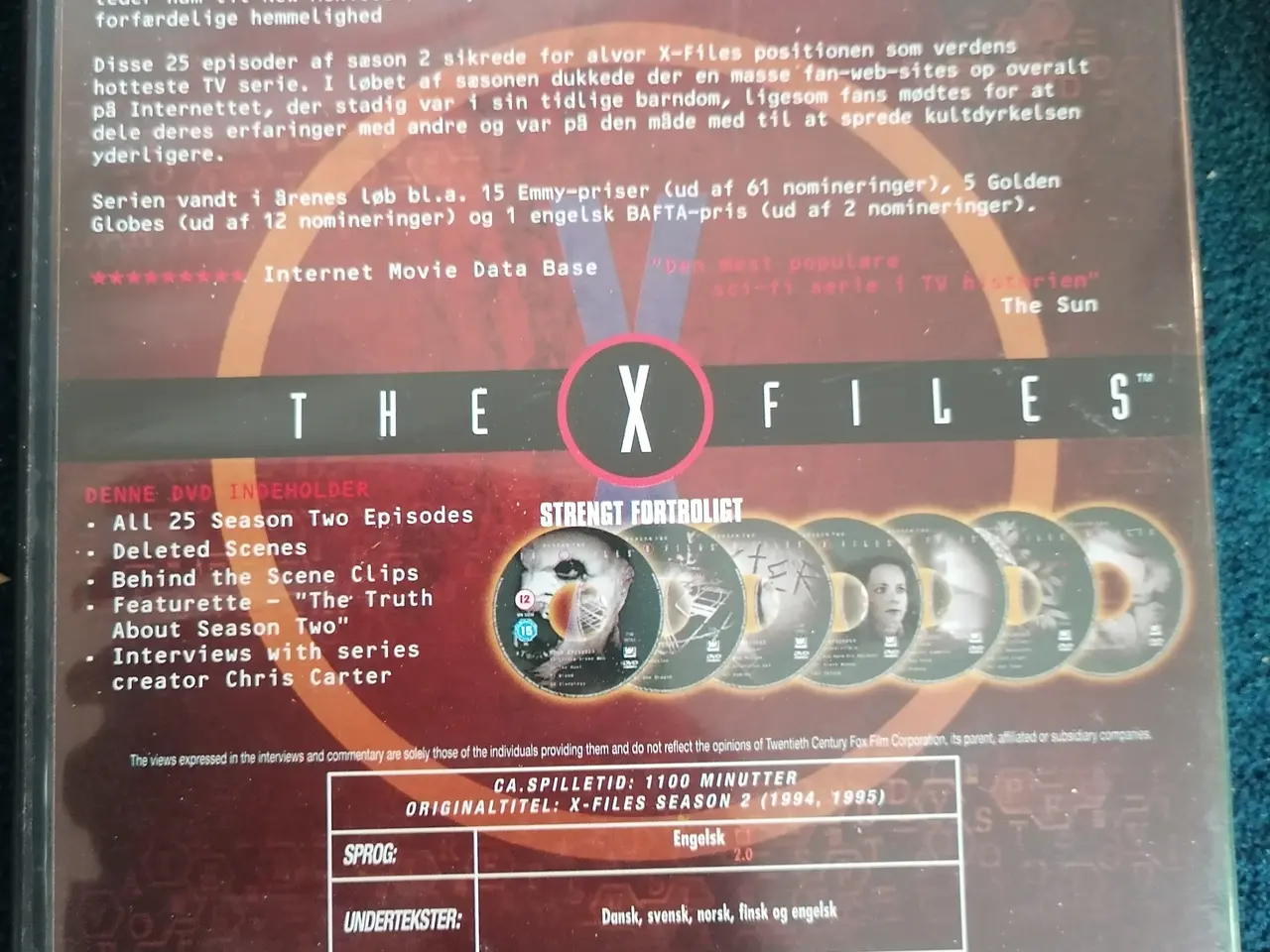 Billede 2 - Strengt Fortroligt/The X-Files Sæson 2