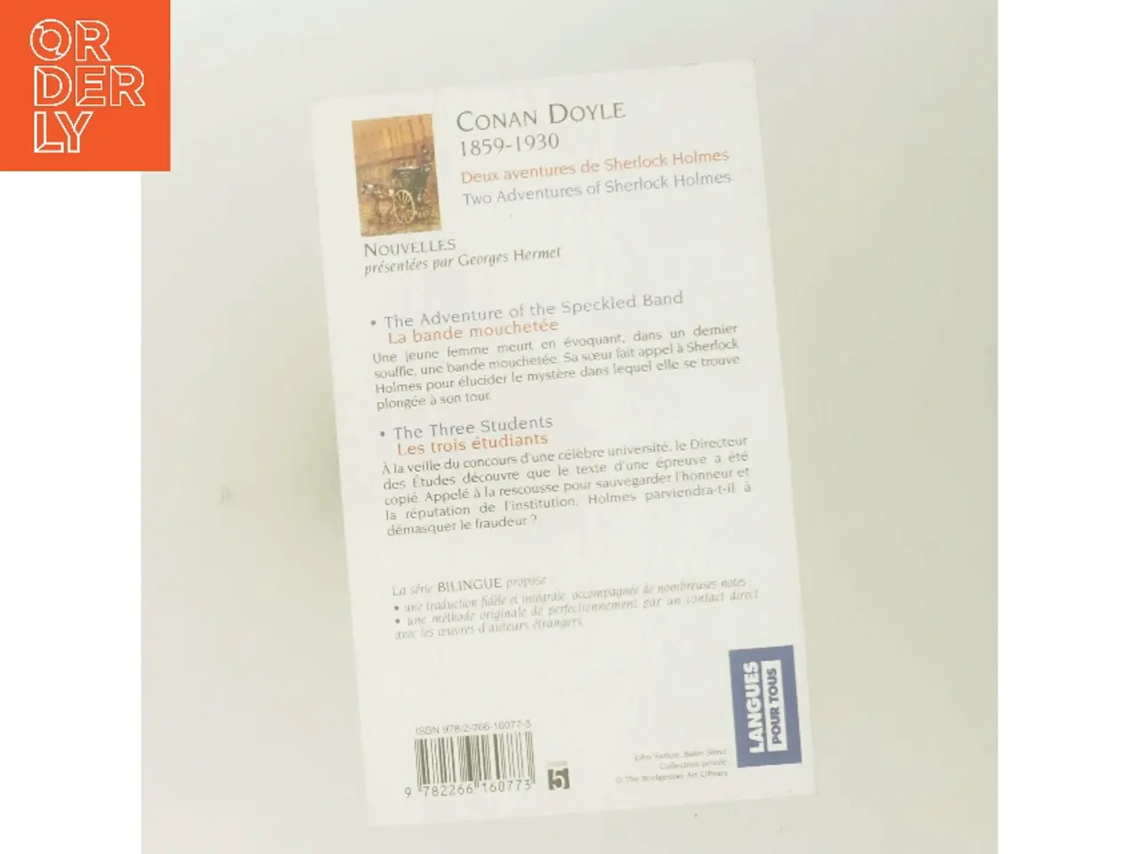 Billede 3 - Deux aventures of Sherlock Holmes af Arthur Conan Doyle (Bog)