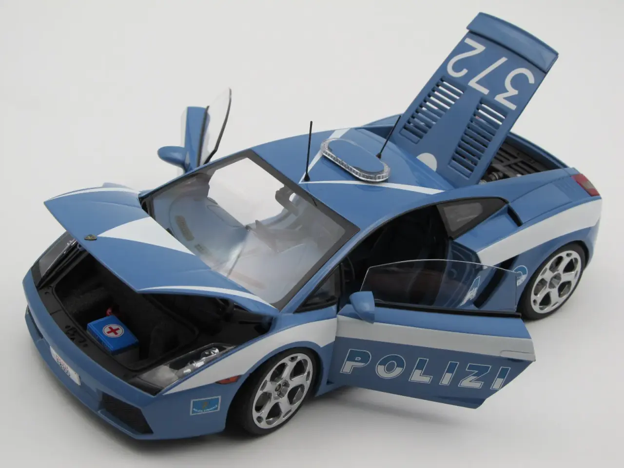 Billede 5 - Lamborghini Gallardo Polizia AUTOart - 1:18