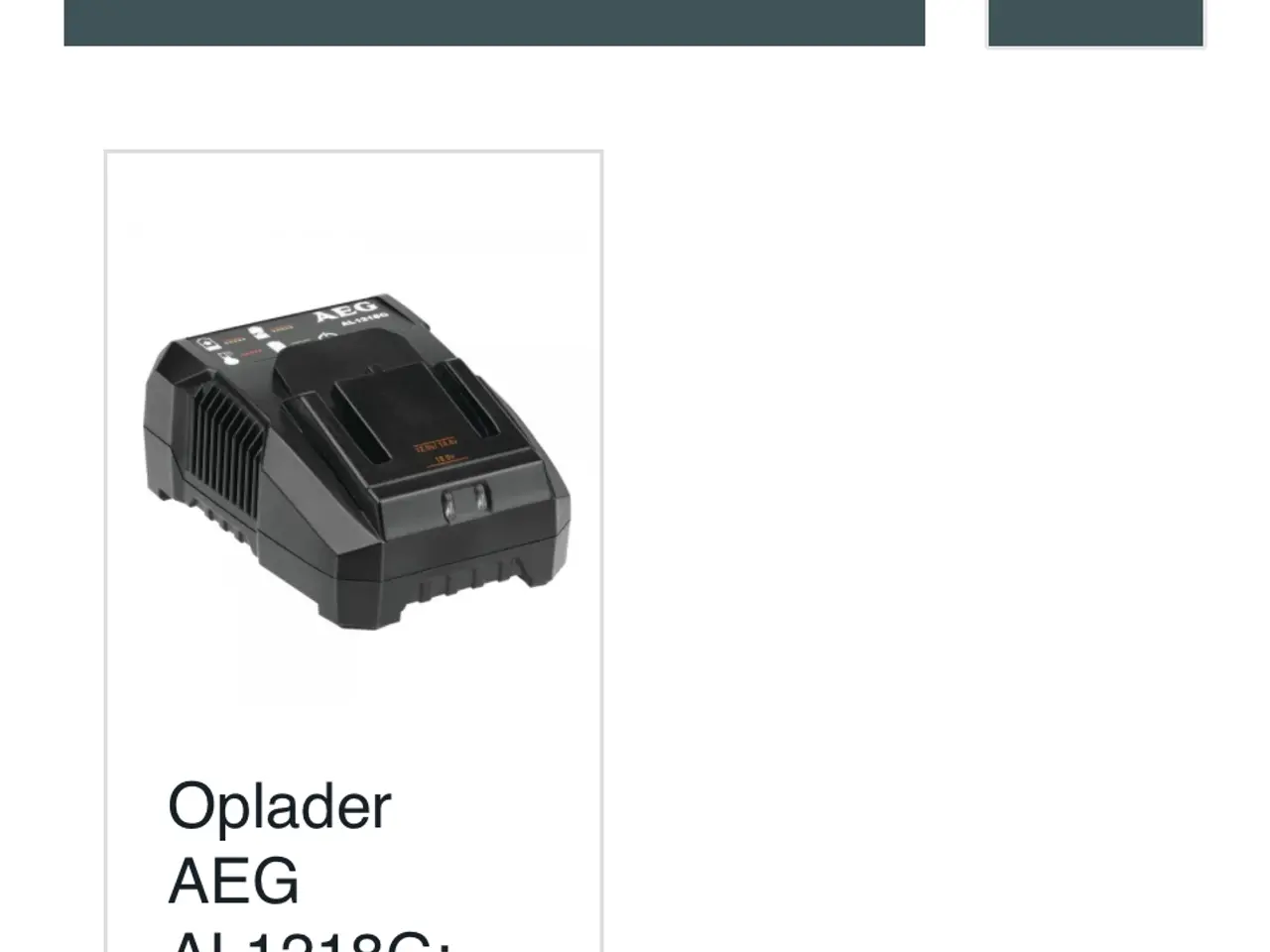 Billede 10 - AEG poplader med god batteri 18v 2,0Ah
