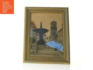 Indrammet bybillede (str. 39 x 30 cm)
