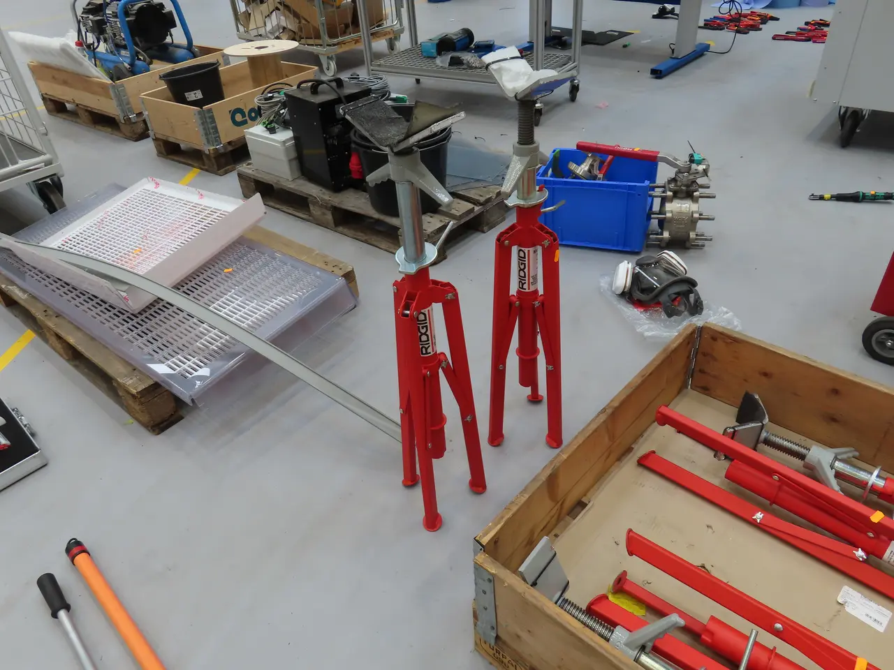 Billede 1 - 2 stk. Rullebukke RIDGID VF-99