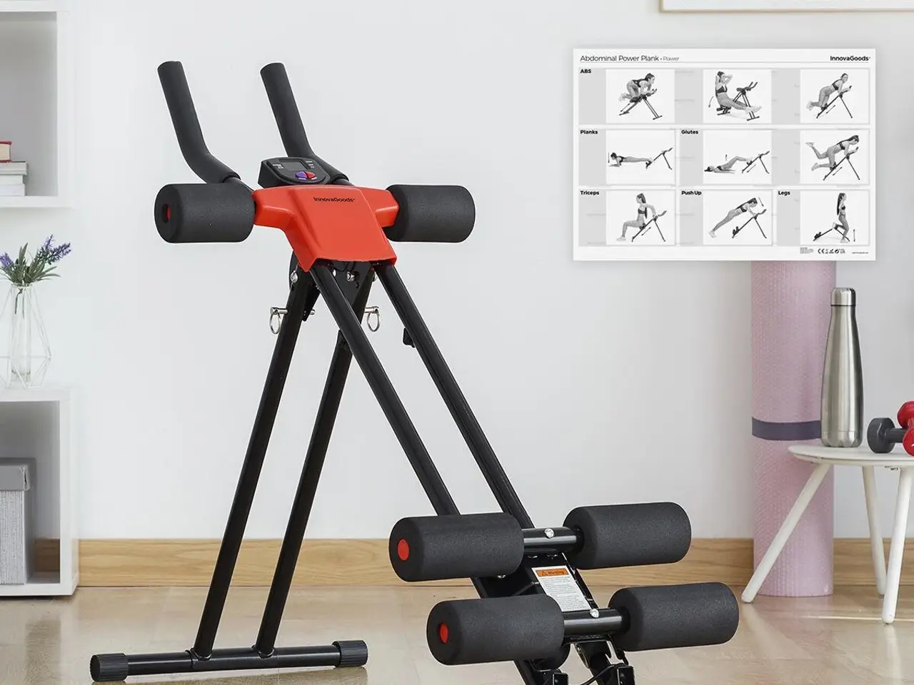 Billede 2 - Folding Abdominal Machine med træningsguide - mavetræner
