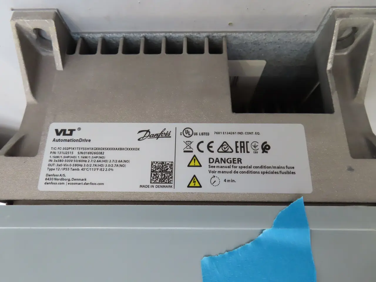 Billede 3 - Frekvensomformer DANFOSS VLT FC-302