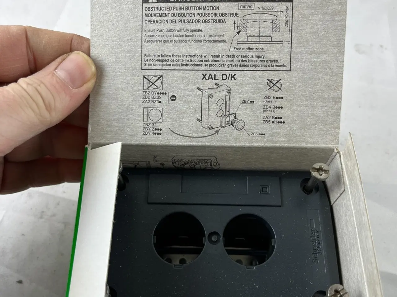 Billede 3 - Schneider Electric XALD02 Harmony XAL 2-Hole Box