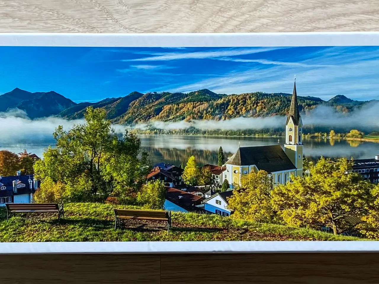 Billede 1 - By the Schliersee Lake - PANORAMA 1000, puslespil