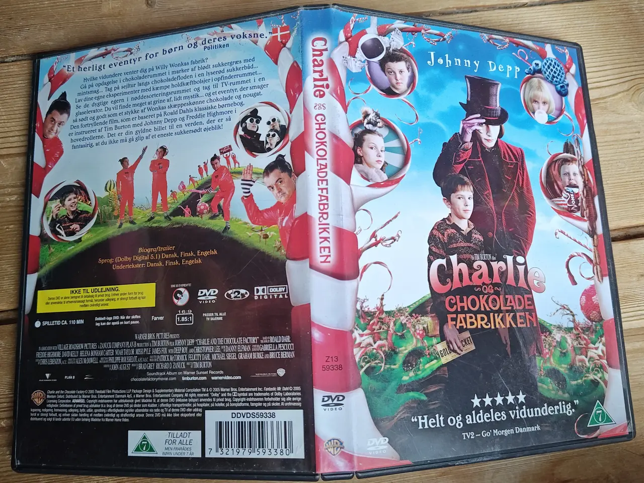 Billede 1 - Charlie og Chokolade Fabrikken DVD