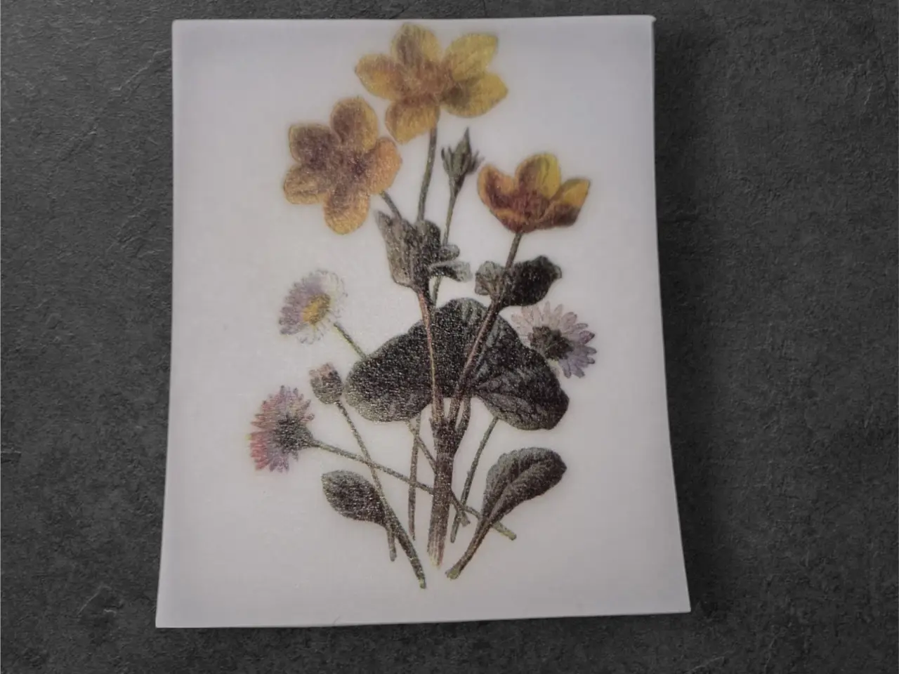 Billede 1 - Smukke papirark med vilde blomster til kreative pr