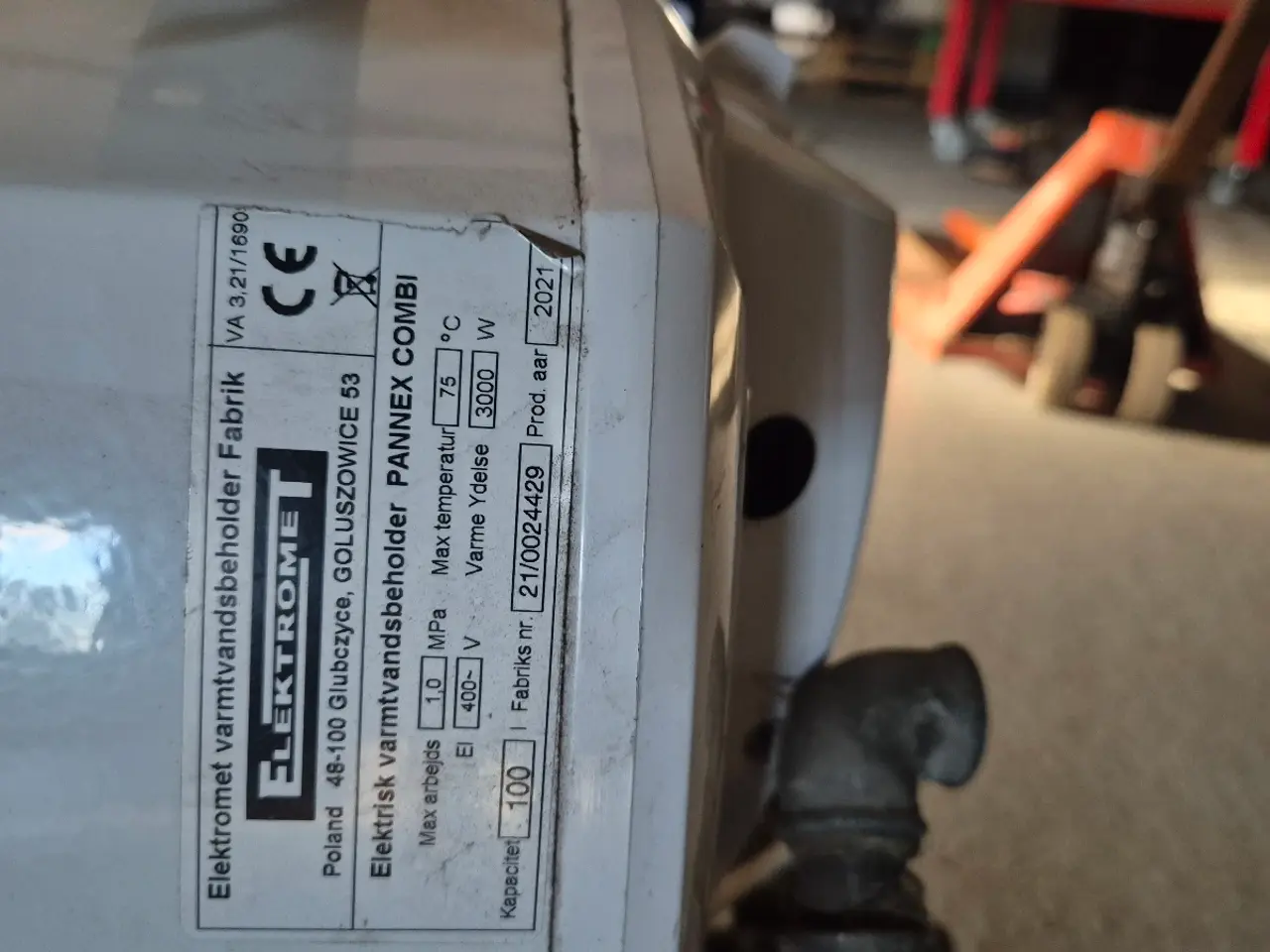 Billede 2 - Pannex 100 l kombi vandvarmer