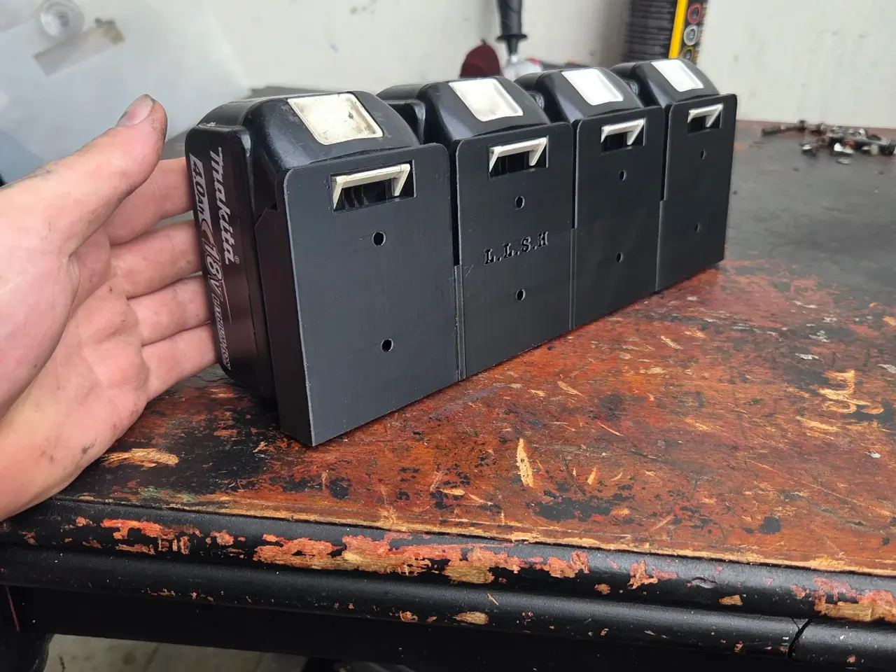 Billede 7 - Makita 18v batteriholder 