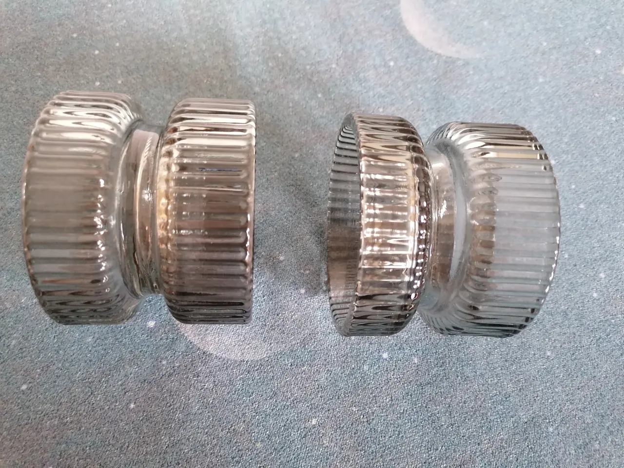 Billede 3 - To flotte Glas Lysestager