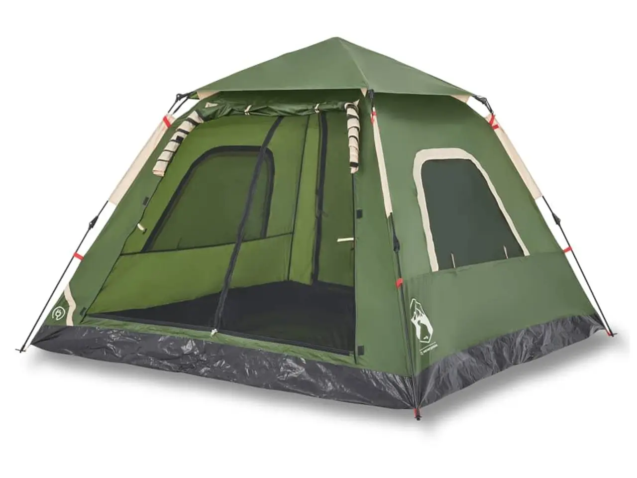 Billede 2 - 5-personers campingtelt kuppel quick-release grøn