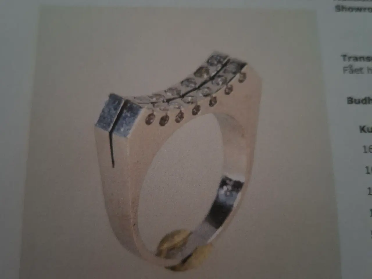 Billede 5 - Ring i hvidguld 18 kt. med brillianter