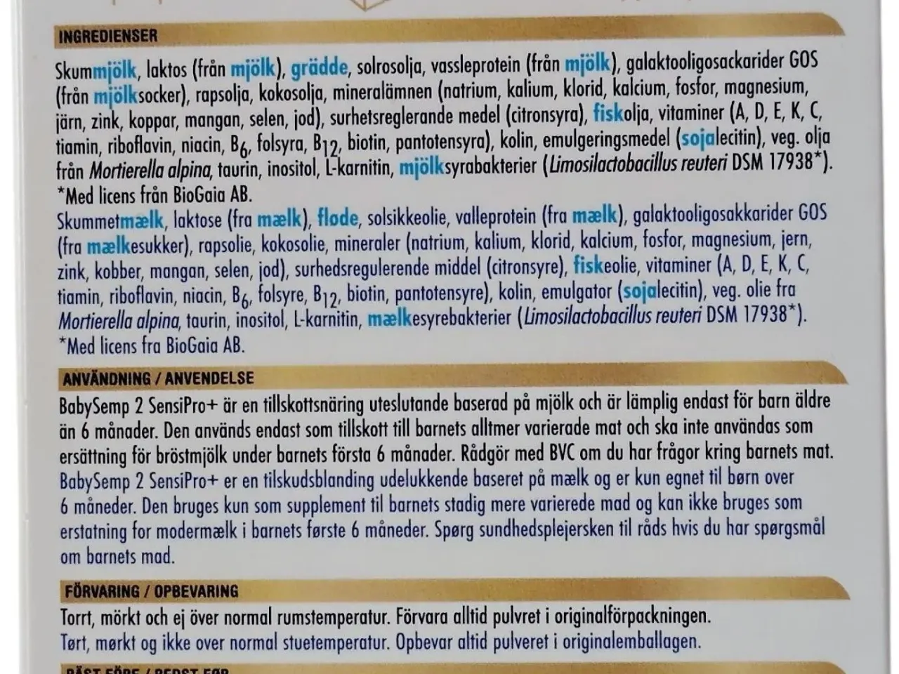 Billede 6 - Modermælkserstatning Sensipro+ 6-12 Måneder
