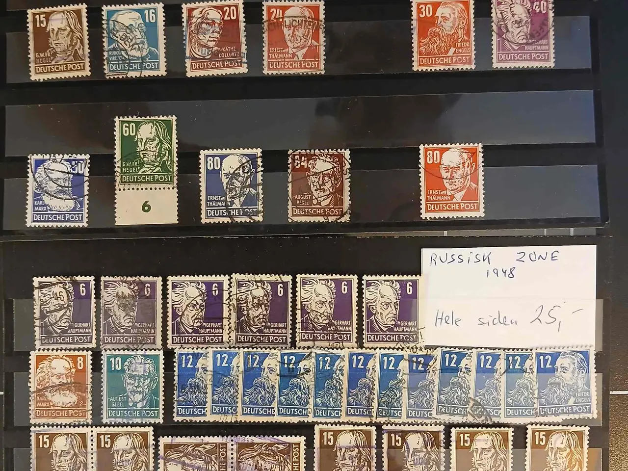 Billede 1 - Zoner (349) Russisk Zone og lidt DDR.
