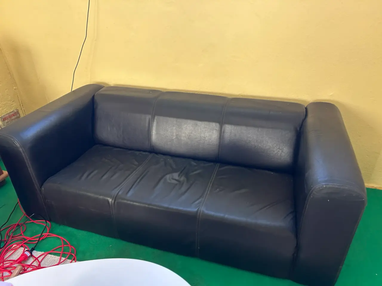 Billede 1 - 3 personers lædersofa