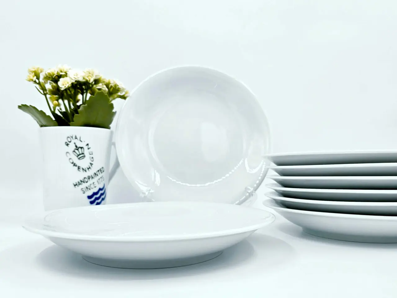 Billede 4 - Royal Copenhagen Hvid Tallerken Porcelæn 