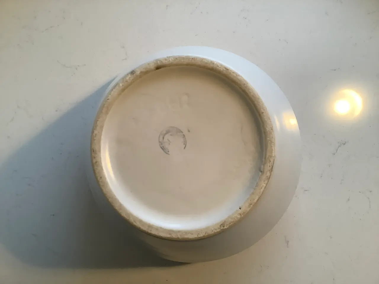 Billede 3 - Hvid vase keramik
