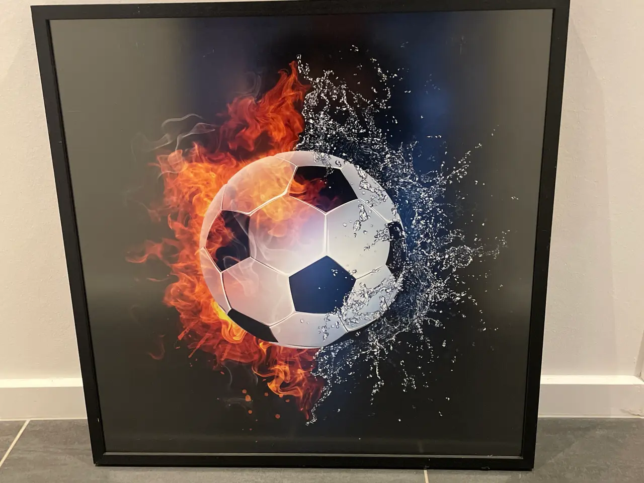 Billede 1 - Fodbold billede til børneværelset.