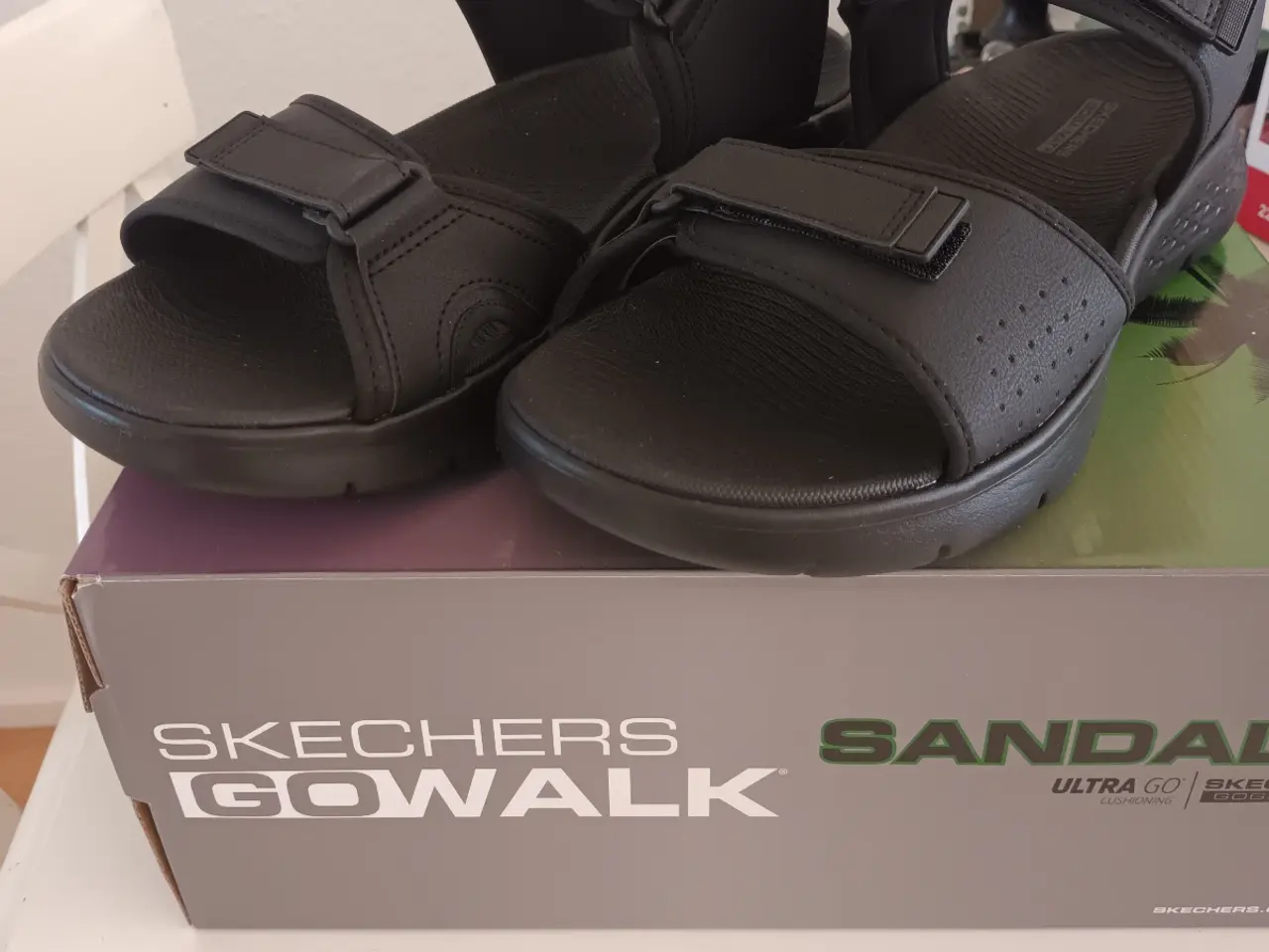 Billede 1 - Sorte Go Walk Flex Skechers Sandaler 45/11.5