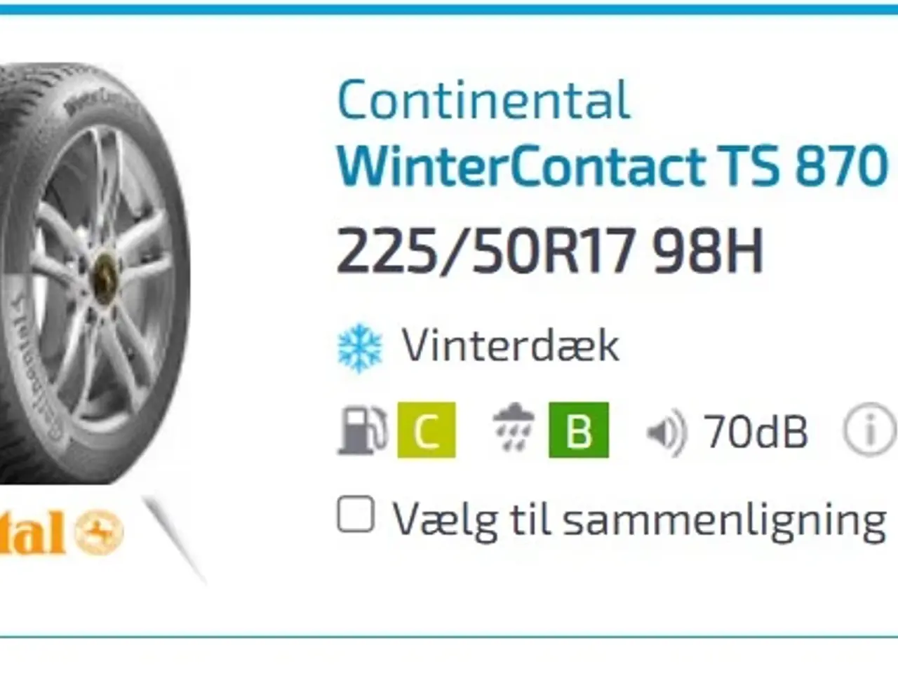Billede 2 - Vinterdæk + fælge