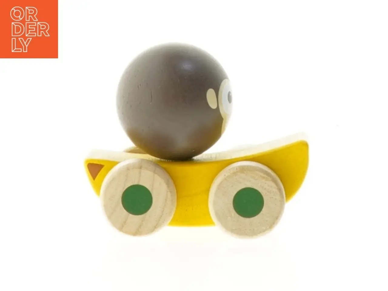 Billede 2 - Træbil med abe-design fra Öko Toys (str. 10 cm)