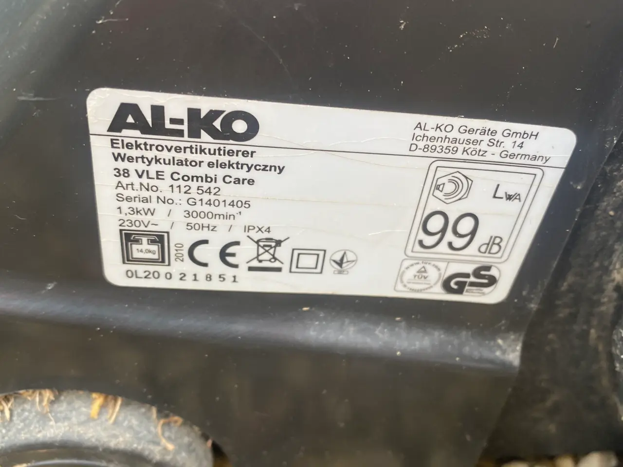 Billede 4 - AL - KO plænelufter/vertikalskære