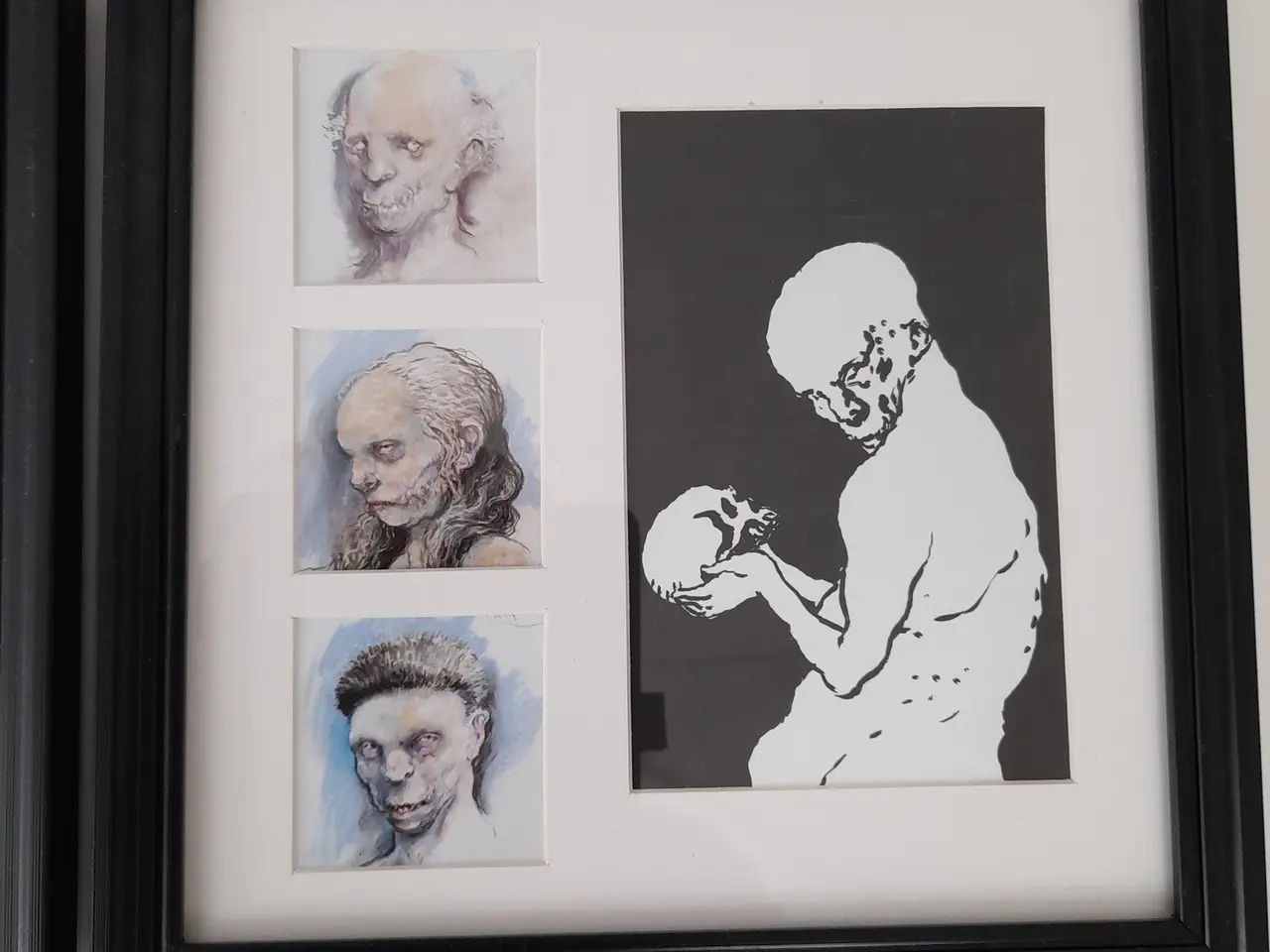 Billede 3 - Michael Kvium 22 x 22 cm er ramme mål