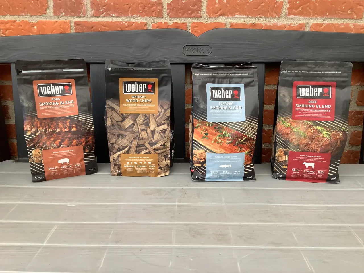 Billede 1 - 4 hele poser Weber Smoking blend