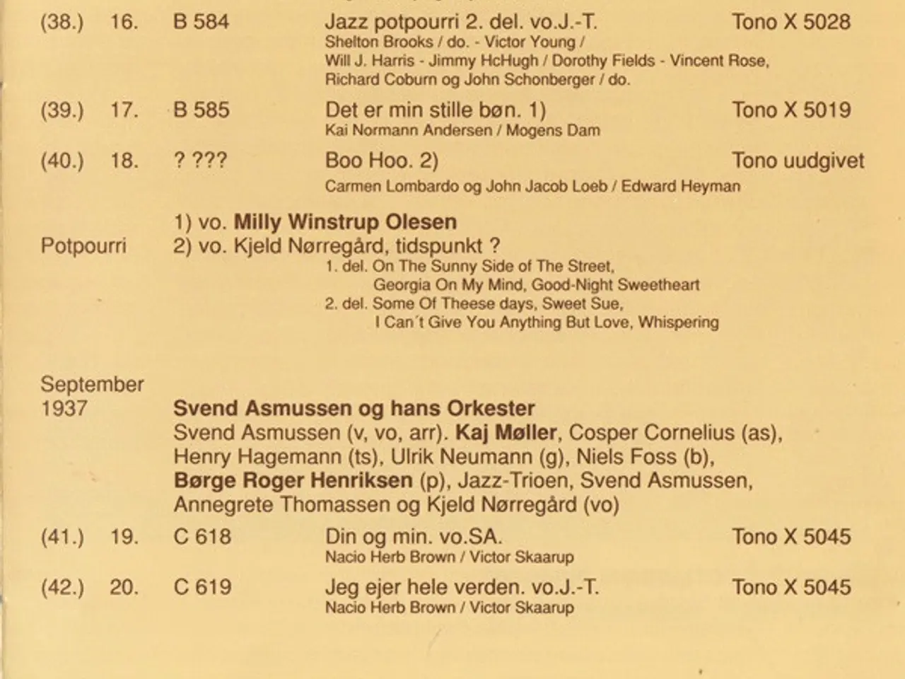 Billede 10 - Svend Asmussen – Svend Asmussen 1937 / Vol. 2 – CD